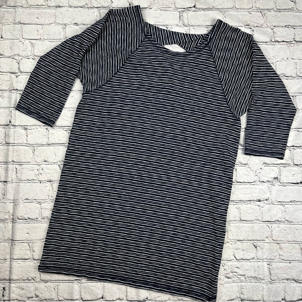T by Talbots Striped Lounge Dress M